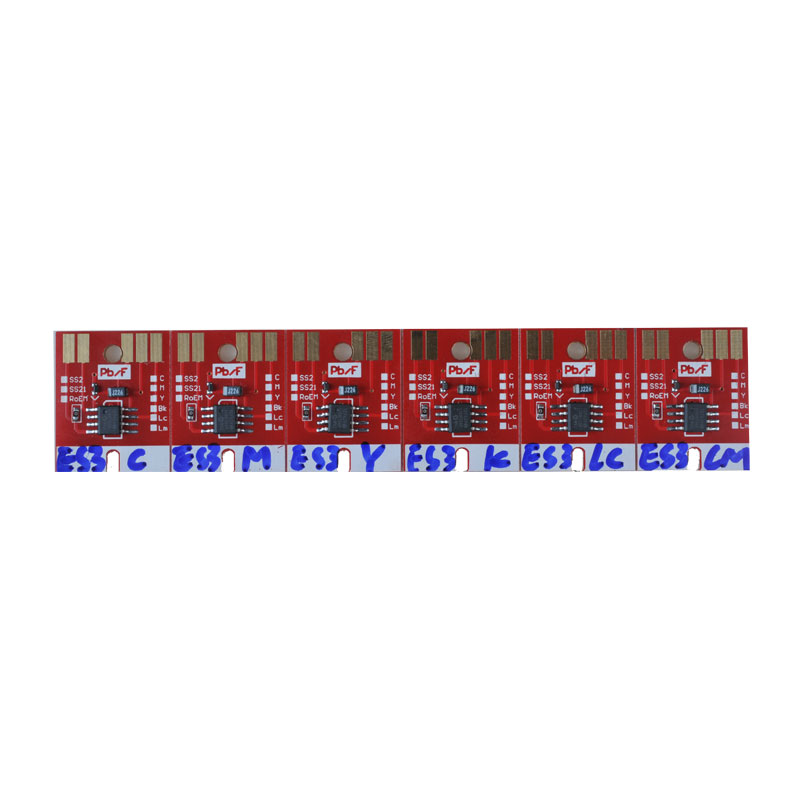 Chip Permanent for Mimaki JV33 / CJV30 ES3 Cartridge 6 Colors CMYKLCLM