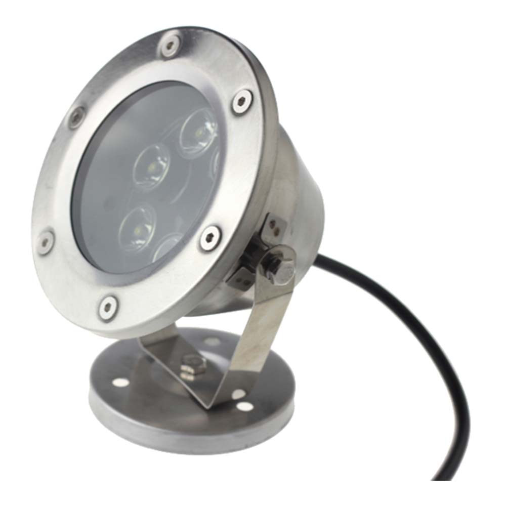 12V 6x1W RGB Silver Underwater Lamp