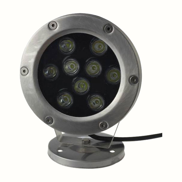 12V 9x1W RGB Silver Underwater Lamp
