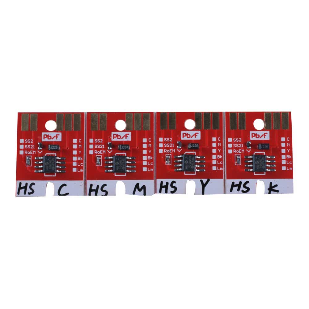 Chip Permanent for Mimaki JV5 HS Cartridge 4 Colors CMYK