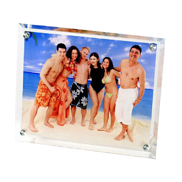11" x 9" Hypoteneuse Sublimation Blank Glass Photo Frame 