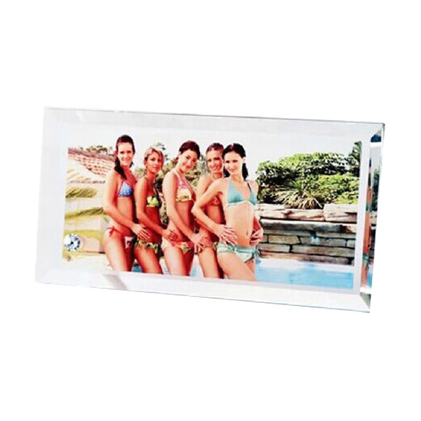 4.7" x 9" Rectangle Sublimation Blank Glass Photo Frame 