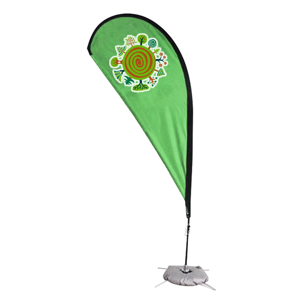 8.2 ft Teardrop Banner (Double Sided Graphic Only)