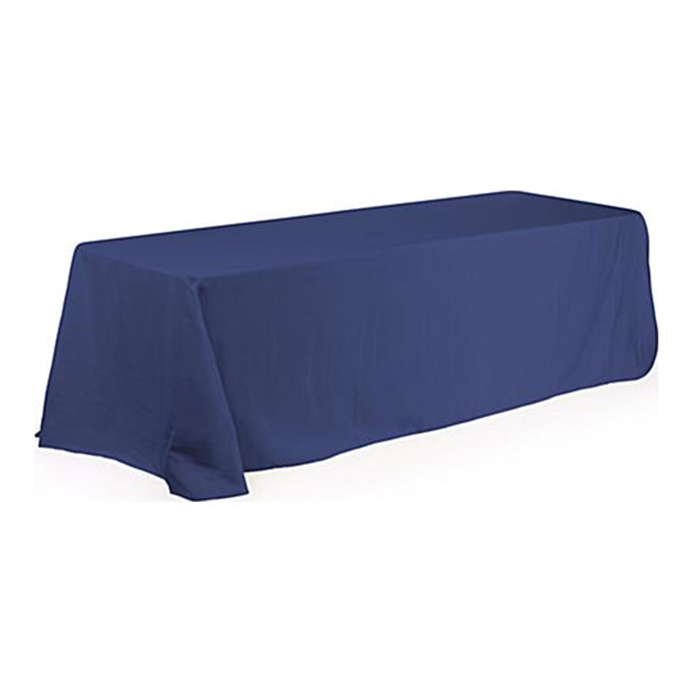 8ft(4) Full Length Sides Rectangular Right Corner Table Throws  Royal Blue 