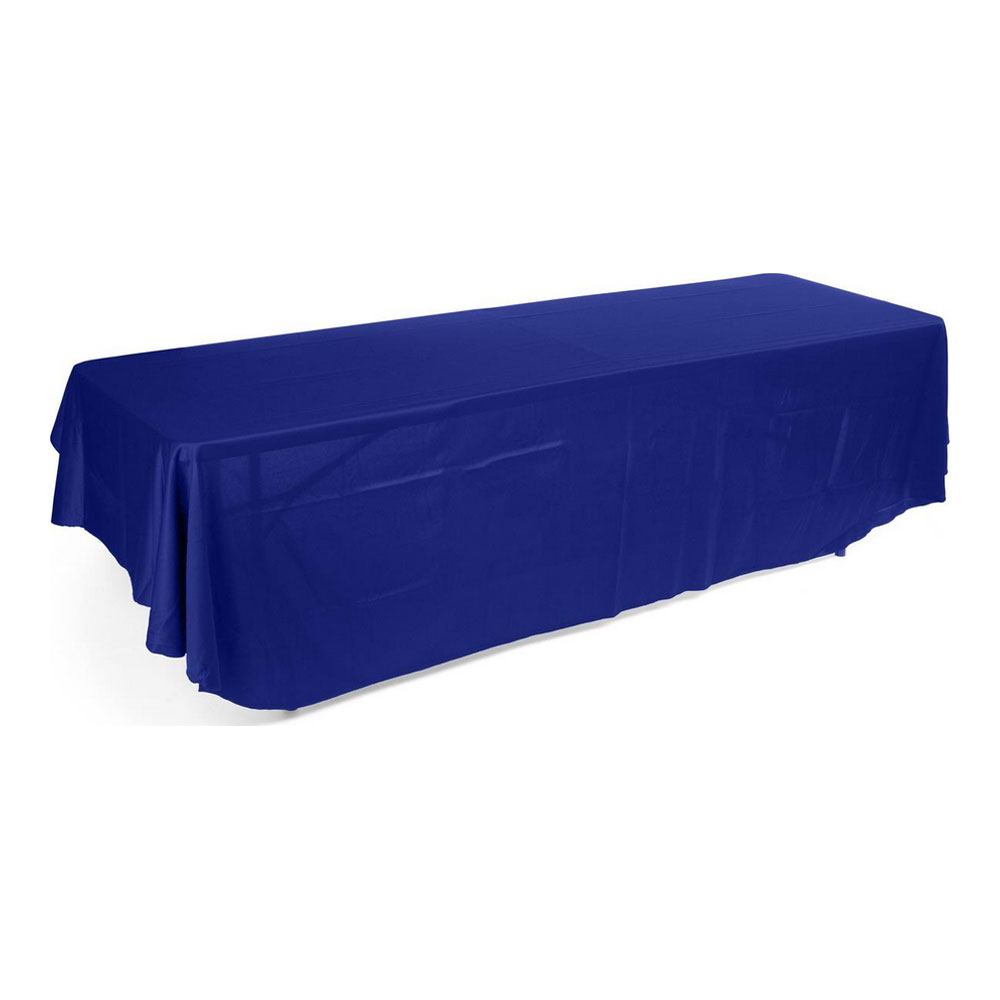 8ft(3) Full Length Sides Rounded Corner Table Throws  Blue 
