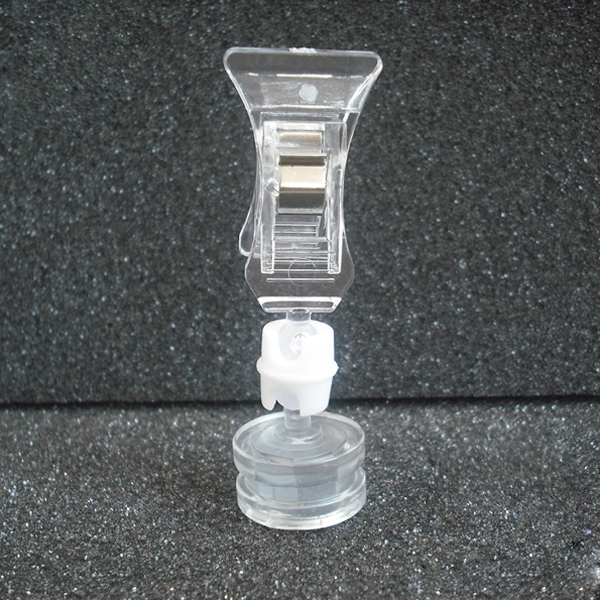 70mm Transparent Magnetic Base Plastic Clear Clip For Promotion