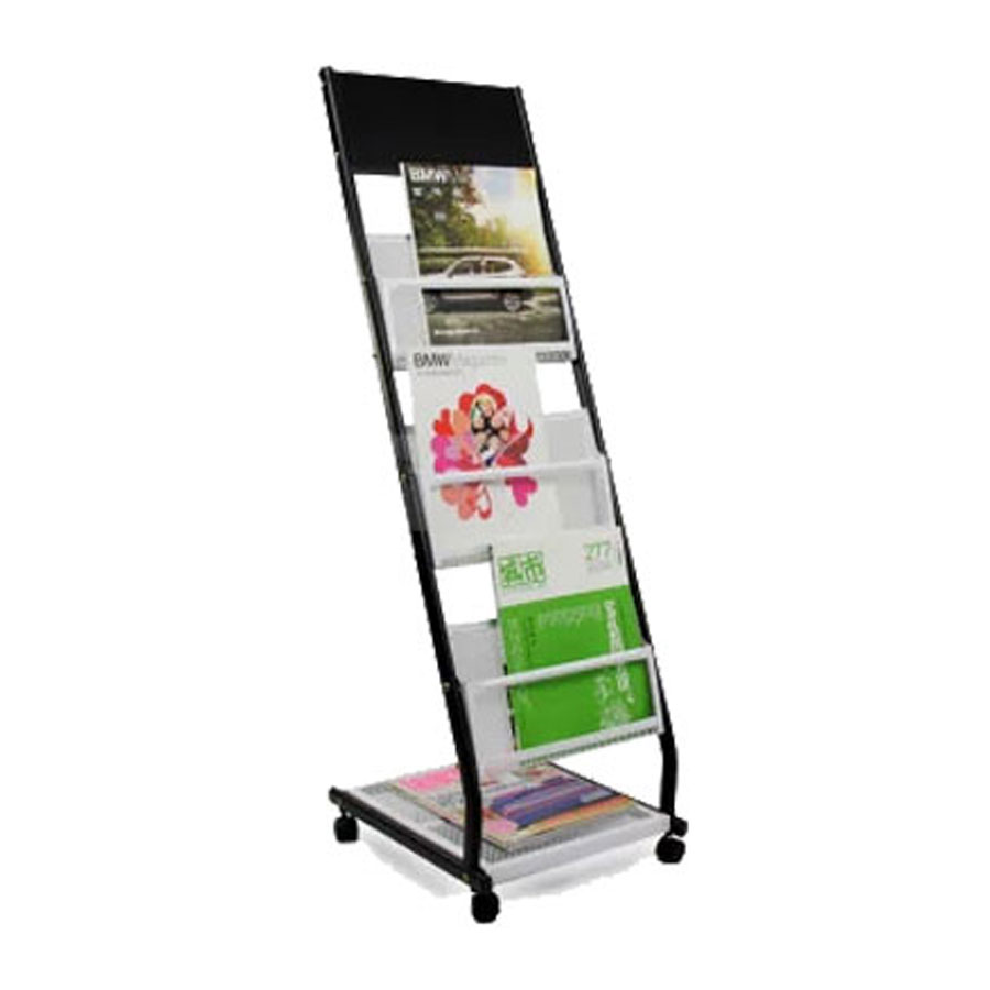 R Style Iron Literature Display Rack With 3 Pockets