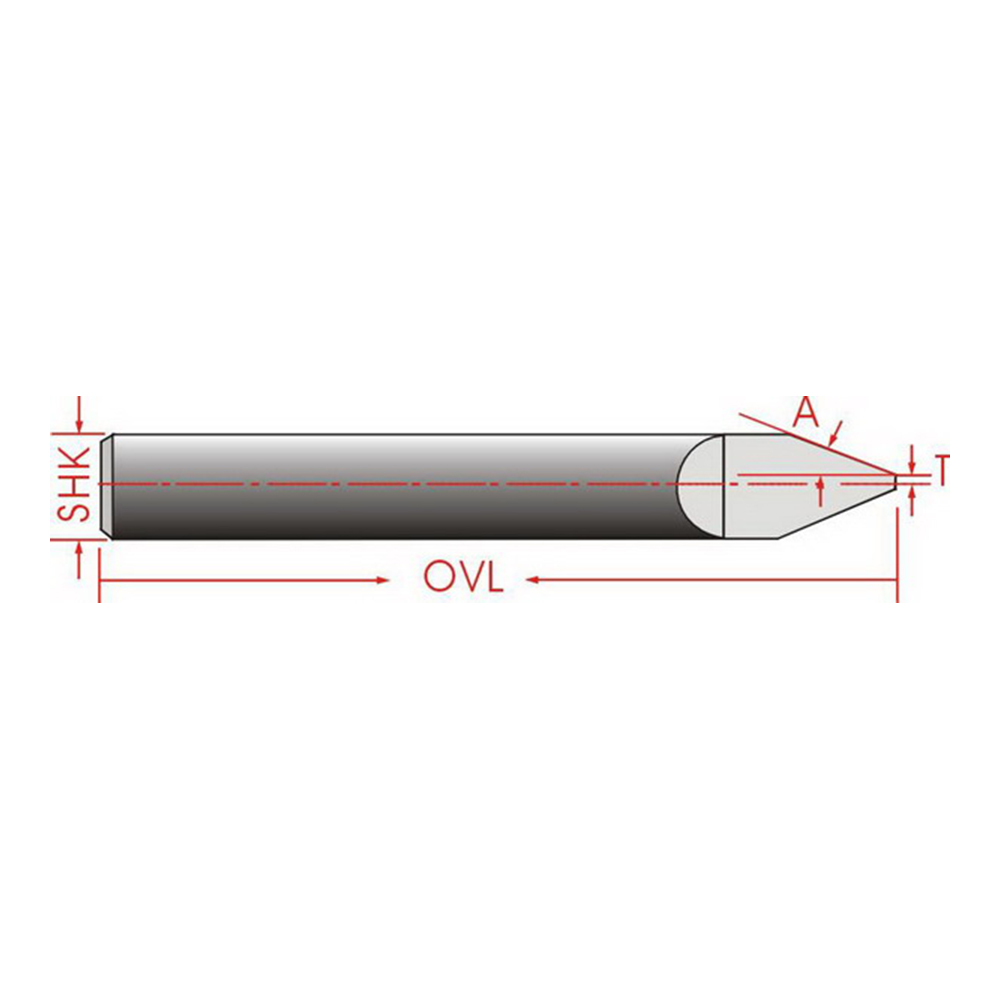 Flat Bottom CNC Router Bit Engraving Tools for Metal