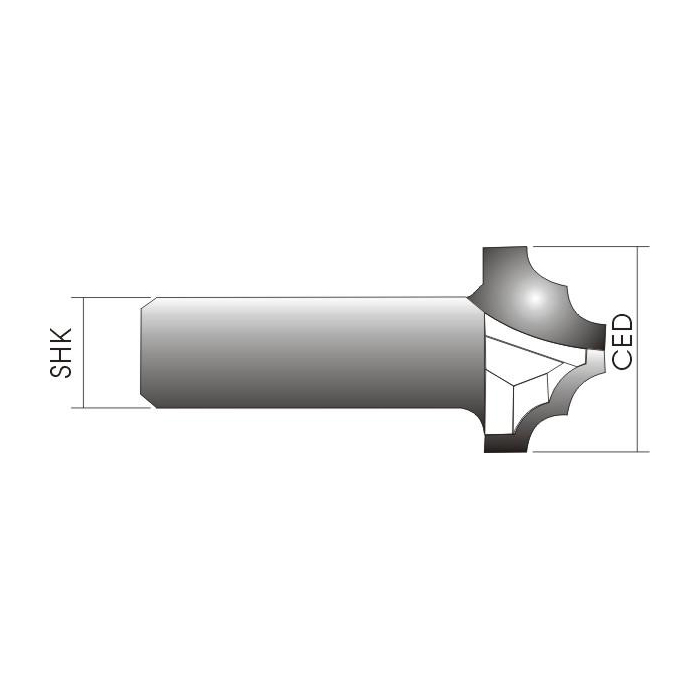 Solid Carbide V-Groove Bits