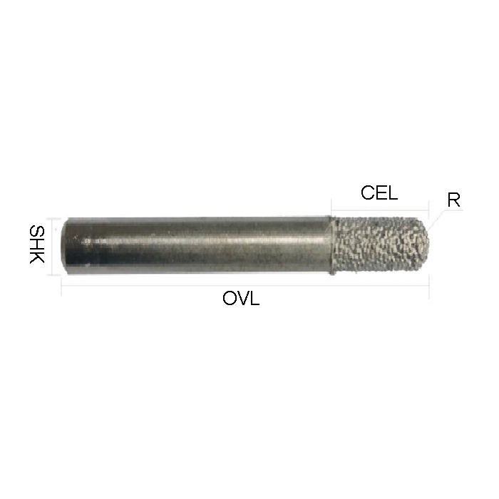 Super Hard Diamond Ball End Grinding Head