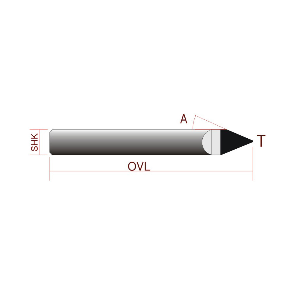 Dimond Flat Bottom Engraving Bits 