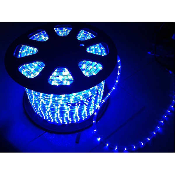 AC110V/220V High Voltage Rainbow Tube LED Rope Lights with Round Wire 18 LEDs/M, 100m(328ft)/roll/pack