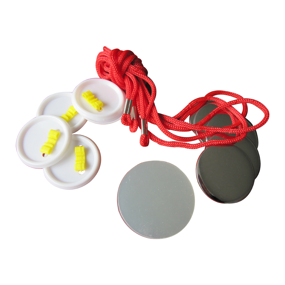800pcs Blank 58mm Rope Tie Button Supplies
