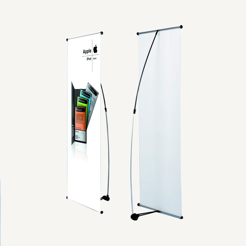 60 x 180cm Economical One-piece Base and Pole L-Banner(Frame Only)