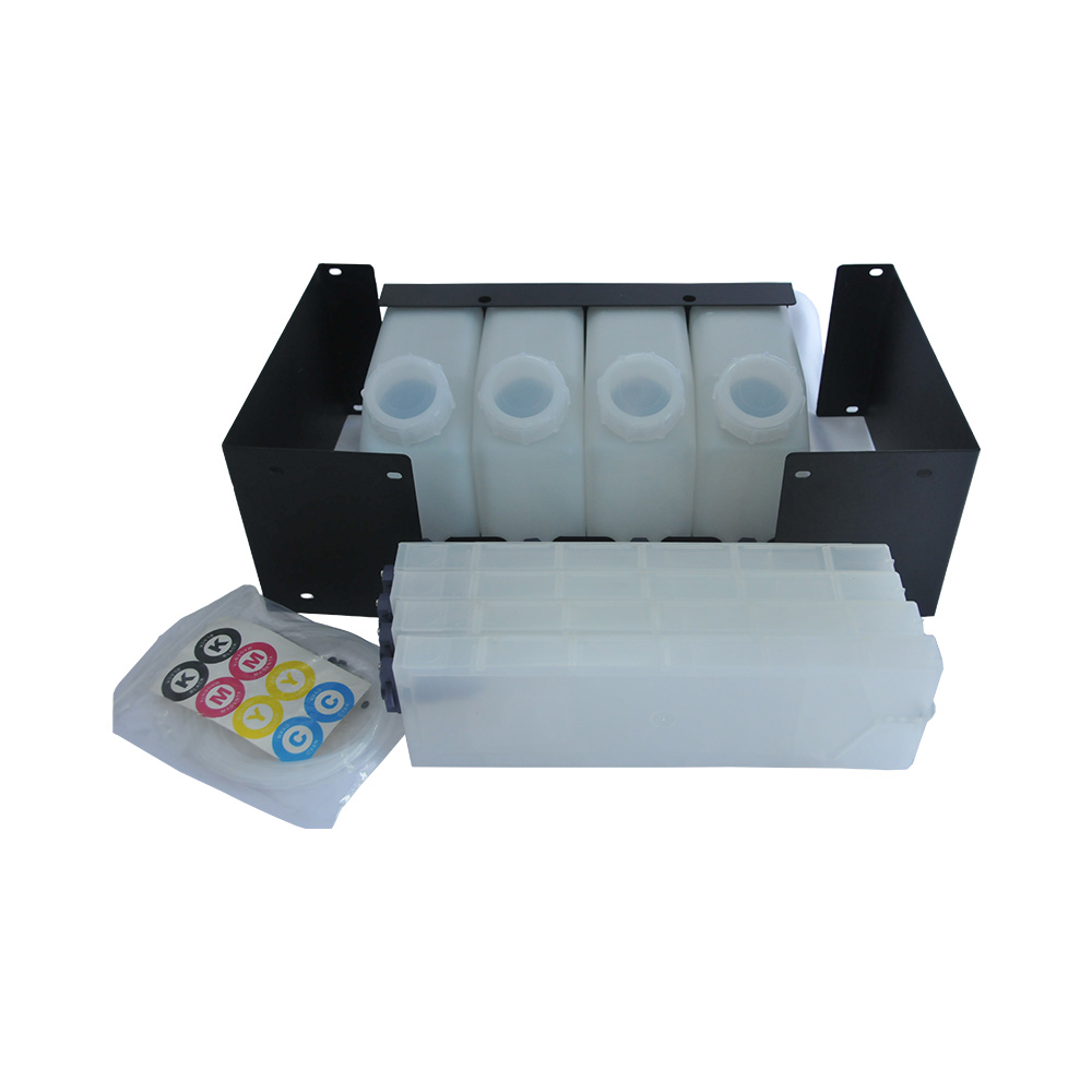Roland Bulk Ink System with Vertical Cartridges--4 Bottles, 4 Cartridges