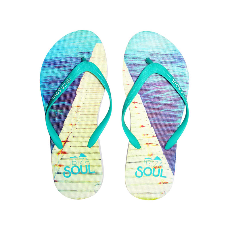 Sublimation Flip Flop Beach Sandal Slipper with Colorful Belt for Adult