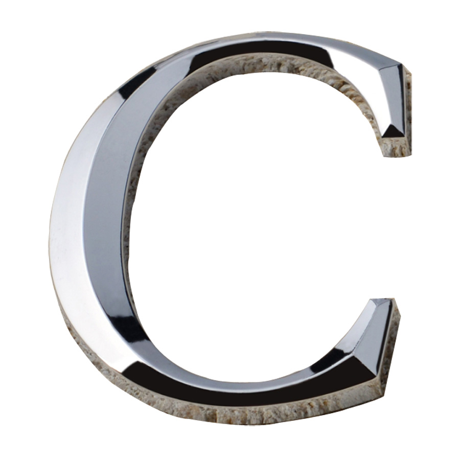 Modern House Plaque Mail Box 3D Silver Letters (Several Sizes Available)