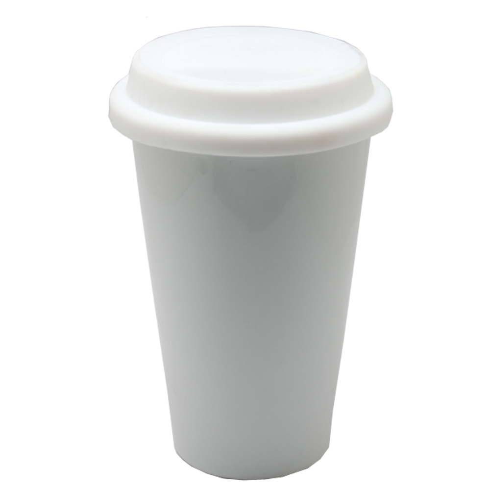 11OZ Conical Double Layer Ceramic Mug for Sublimation Printing