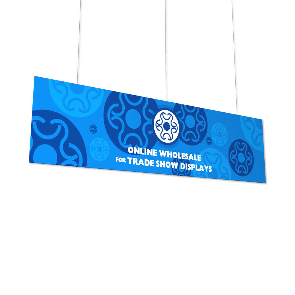 Flat Panel Fabric Tension Hanging Banner with Graphic