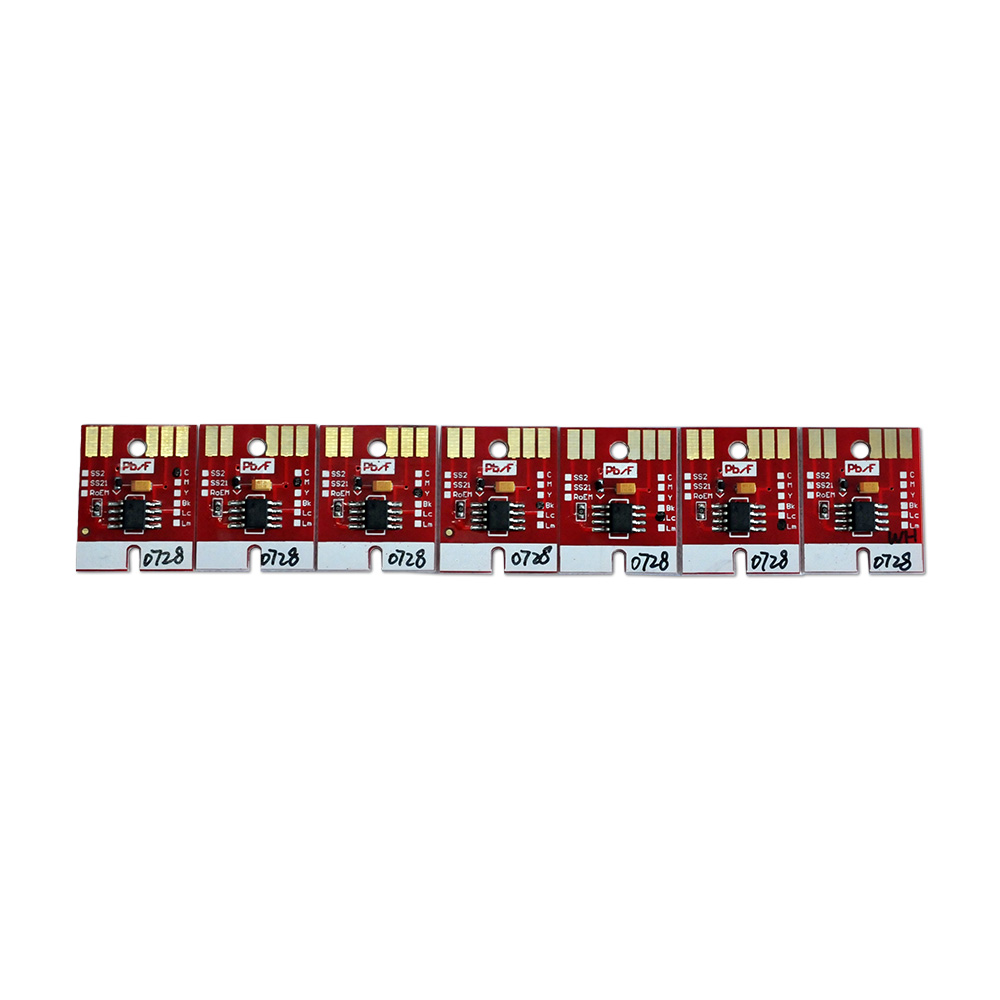 Chip permanent for Mimaki LF140-0728 UV Cartridge 7 colors CMYKLCLMWh