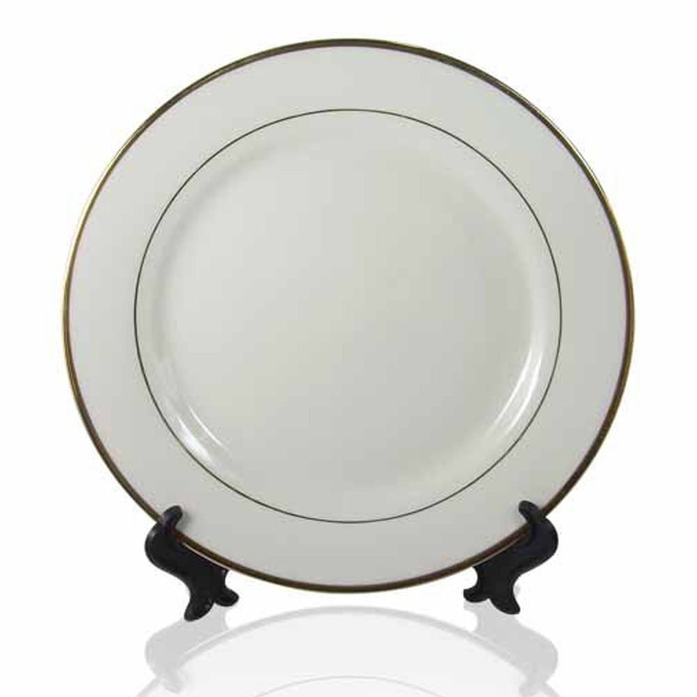 8 Inch Sublimation Ceramic Plate Coated Gold Rim