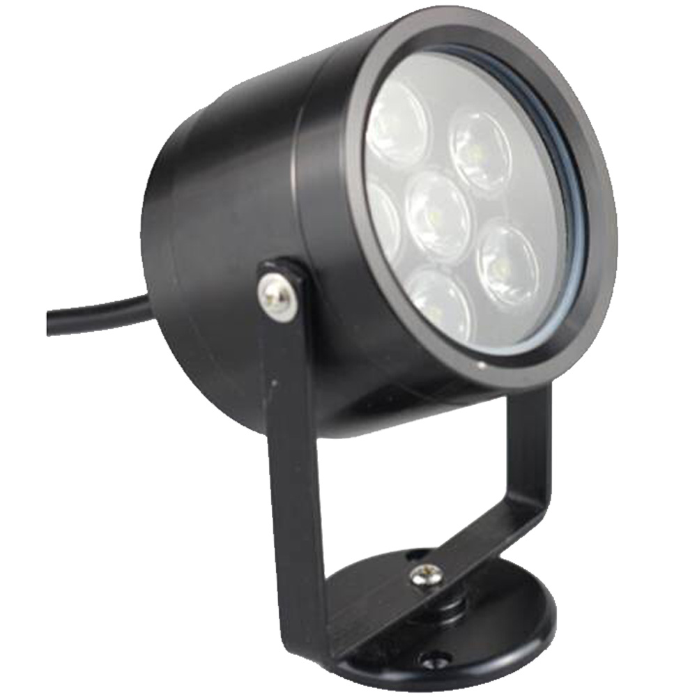 85-265VAC 6x1W RGB Underwater Lamp Black