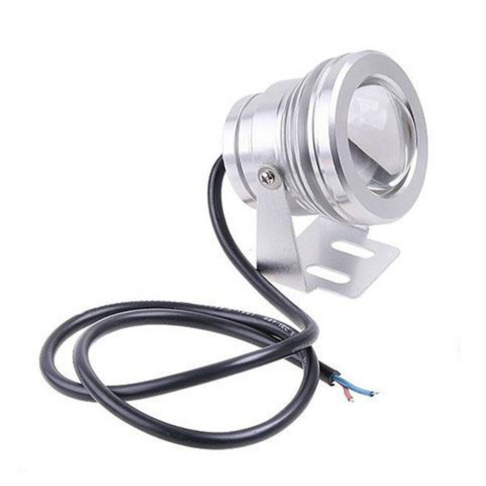 85-265VAC 10W RGB Underwater Lamp Silver