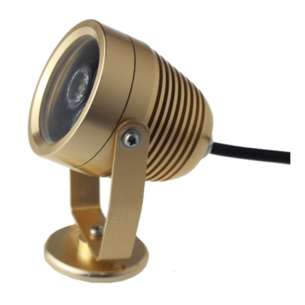 85-265VAC 3x1W RGB Underwater Lamp Yellow