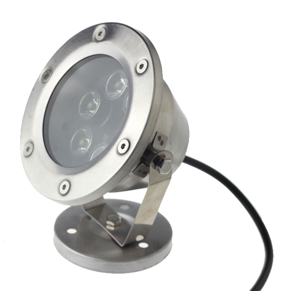 85-265VAC 6x1W RGB Underwater Lamp Silver