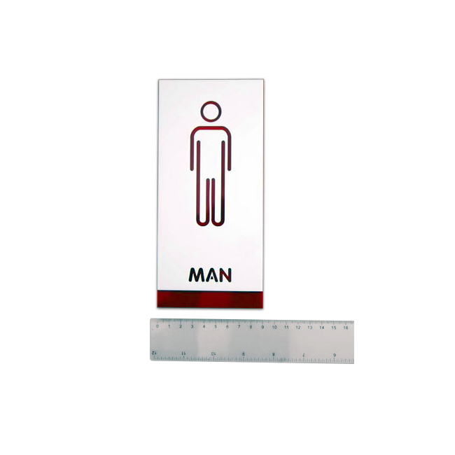 Male, Toilet, Restroom Signs, Acrylic