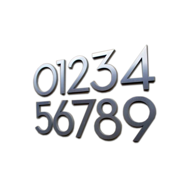 Modern Stainless Steel Numbers for Adderss Plaque