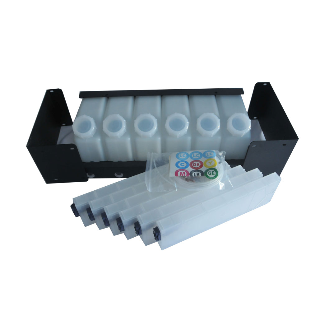Roland Bulk Ink System with Vertical Cartridges--6 Bottles, 6 Cartridges