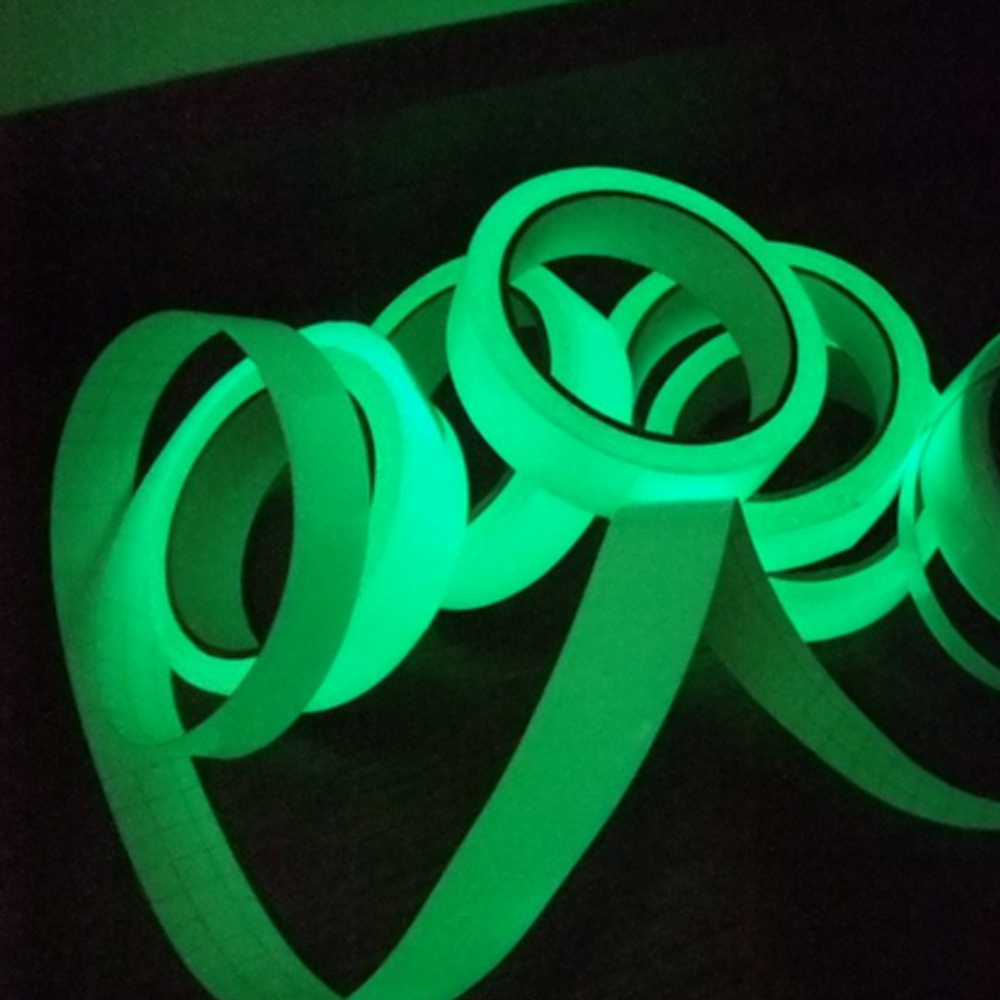 2" x 30ft Printable Sticky Tape Self Adhesive Luminous Safety Film Sticker Roll, 10 Hours Glow In the Dark