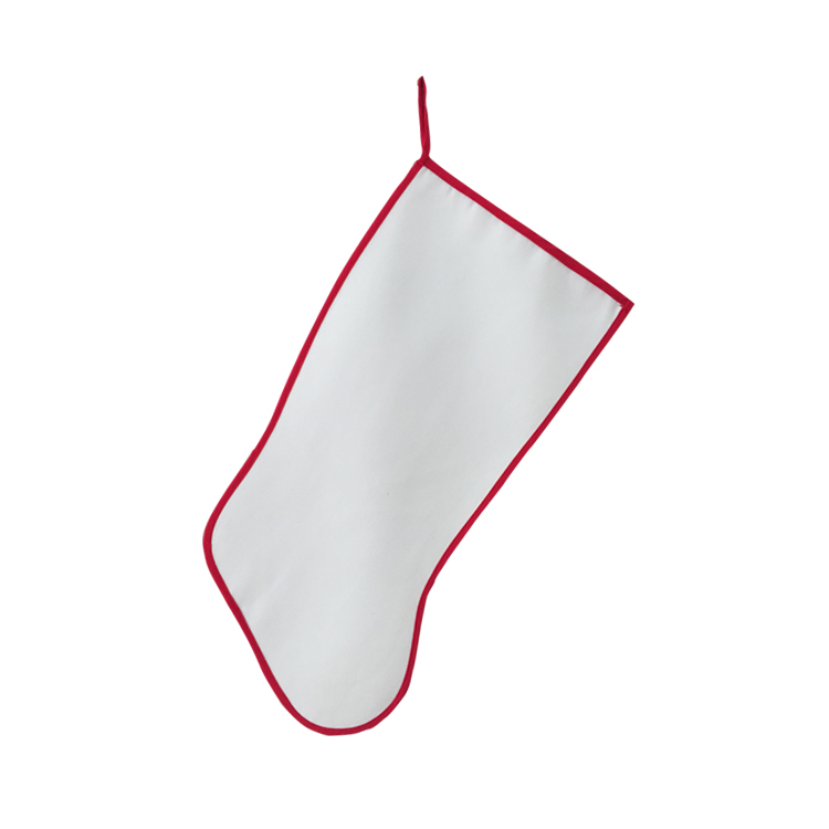 Blank Sublimation Christmas Stockings Simple Canvas Decoration Socks for Xmas Holiday Large