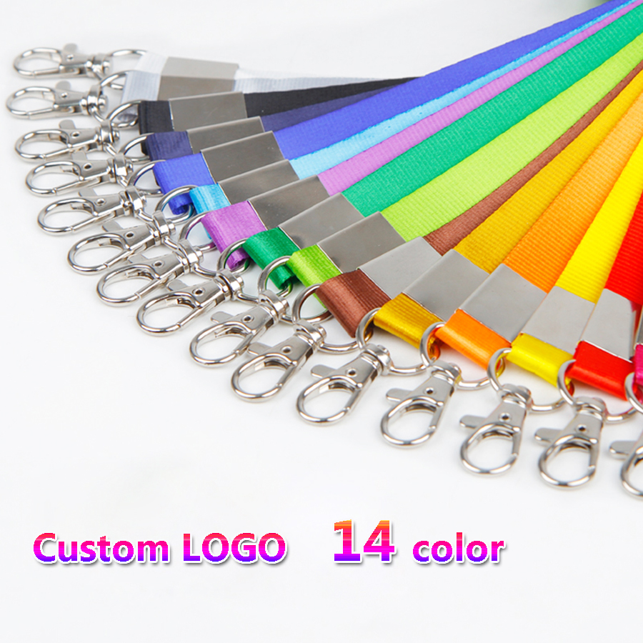 Custom Lanyard for Business ID Badge Card Holder 14 Color - 1 Color Print