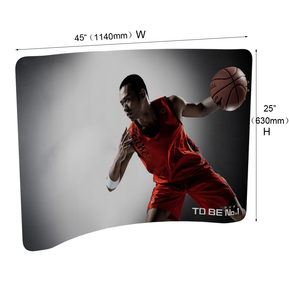 Sample - Mini Curved Fabric Display Wall (Custom Graphics)