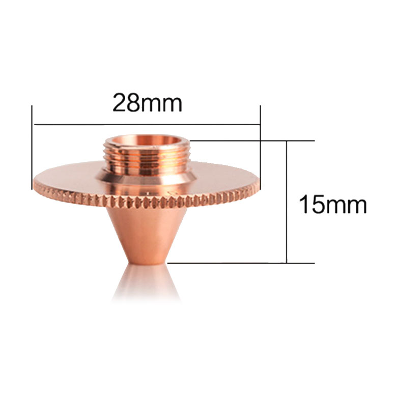 Сопло с насадкой для резки волоконным лазером  Precitec  (один слой; диаметр 28мм; высота 15 мм; 1064нм) 