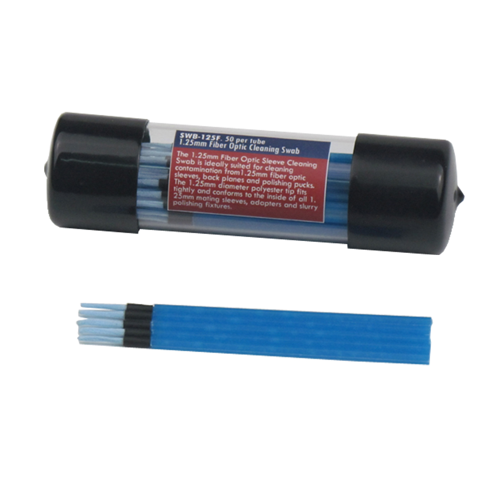 50 Pieces Fiber Optic Cleaning Swabs, SWB-125F2S 1.25mm