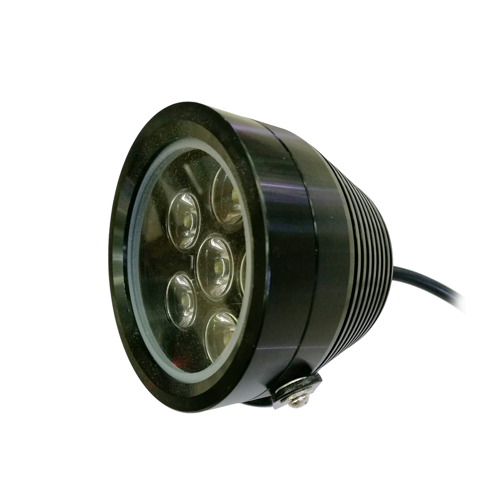 12V 6x1W Underwater Lamp Black