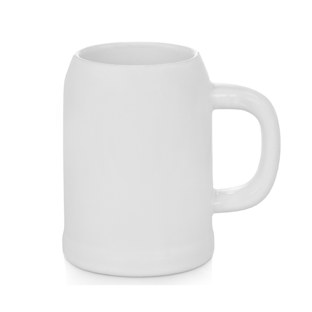 0.5L OK Beer Mug White Blank Sublimation Beer Mug