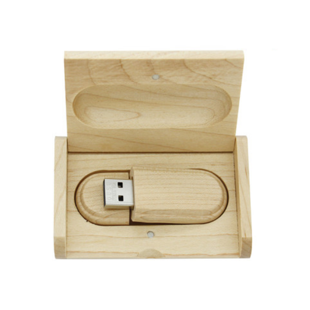 8GB Wooden USB 2.0 Flash Pen Drive Memory Stick Bamboo U Disk + Wood Case Box