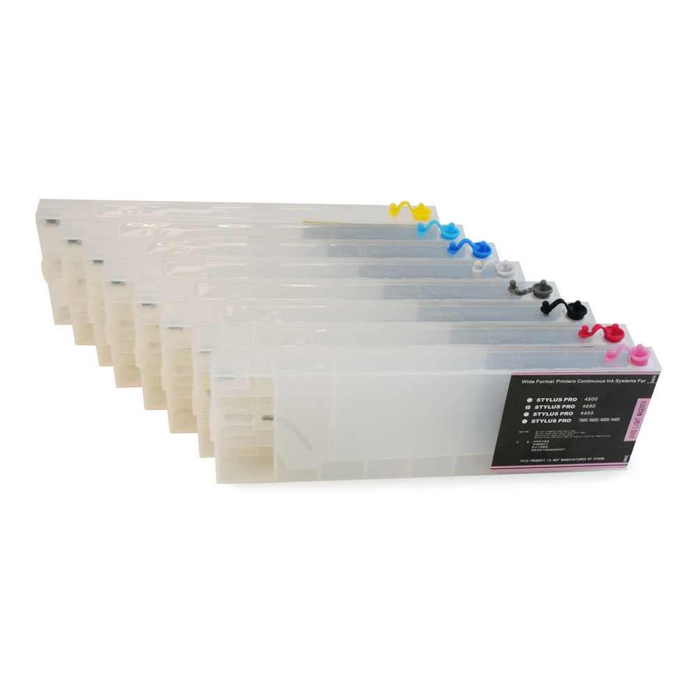 Epson Stylus Pro 4880 Refill Ink Cartridges 8pcs / set, with 4 Funnels