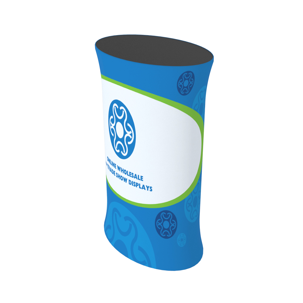 Oval Fabric Tension Counter with Custom Graphic