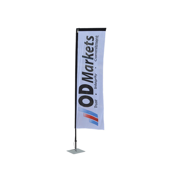 10.8ft Pole with Water Bag Rectangular flag banner stand(Graphic Included/Single Sided)