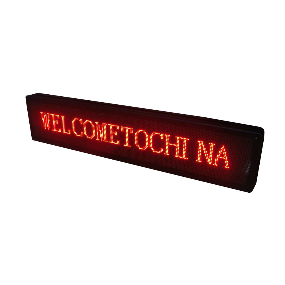  36" x 8" Indoor 4 Lines LED Scrolling Sign  (Tricolor or Single Color)