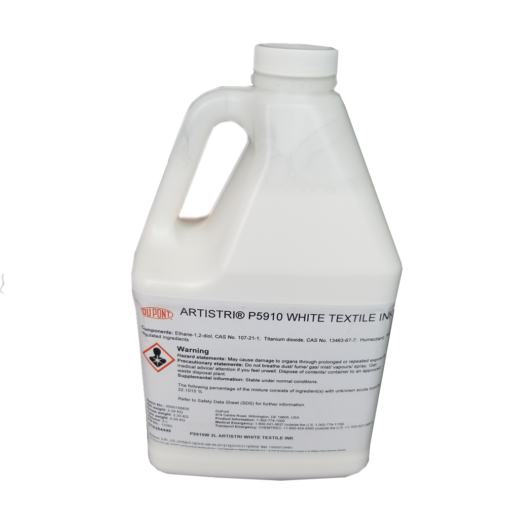 Dupont Artistri P5910 White DTG Ink / Textile ink - Artistri P5000+ Series - 2L