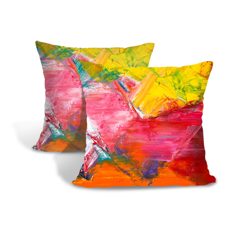 Lyocell Cushion Cover Pillow Cover Throw Pillow Case, Decorative Square Artistic Design Pillow Case (Pattern 5)