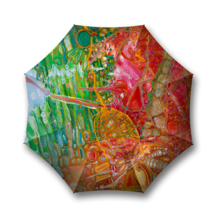Artistic Design Portable Tri-folded Umbrella (Pattern 1)