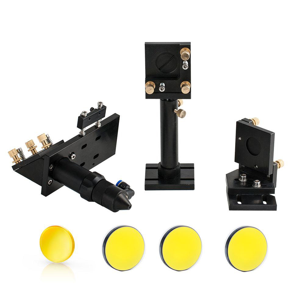 CO2 Laser Head Set with 1Pcs Laser Focus Lens 20mm with 3Pcs Mirror 25mm for Cutter CO2 Laser Head Set with 1Pcs Laser Focus Lens 20mm with 3Pcs Mirror 25mm for Cutter