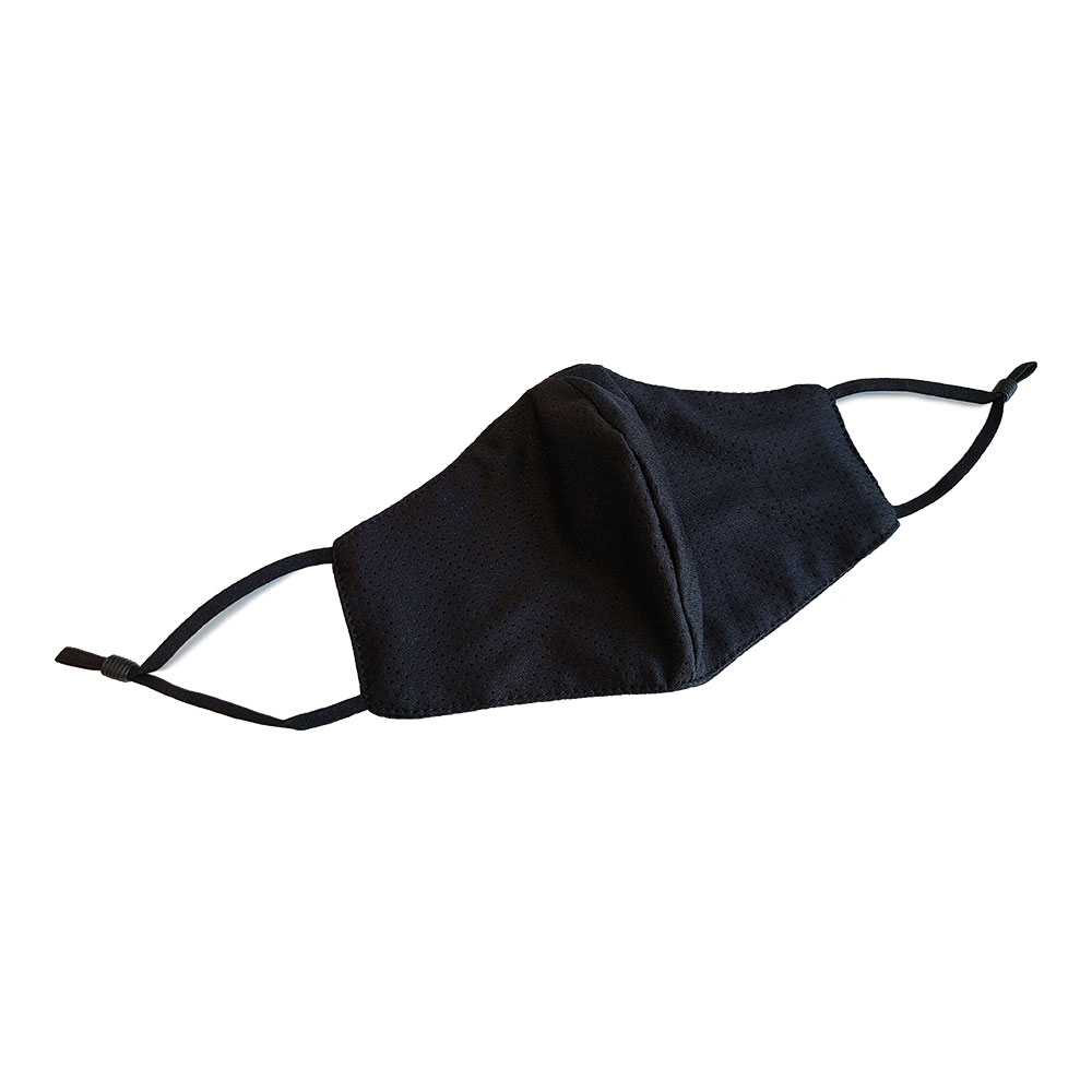 3D Sports Mesh Fabric Flexible Face Mask Black
